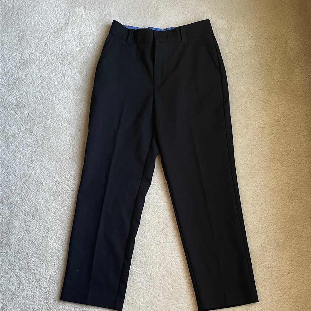 Izod Black Dress Suit Pants Slacks Chinos Boys Size 7